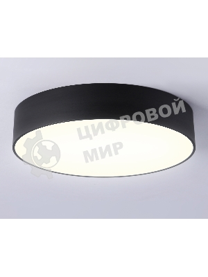 Потолочный светодиодный светильник Ambrella light FV5525 BK черный LED 35W 3000K D300*58 (Без ПДУ)
