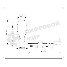 Светильник Ambrella light LH53154 BK/WH черный/белый 6W 3000K D120*260