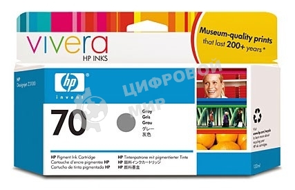 Картридж струйный HP №70 C9450A серый для HP DJ Z2100/Z3100 (130мл)