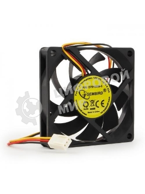 Вентилятор Gembird для корпуса 70x70x15, втулка, 3pin, провод 25 см D7015SM-3