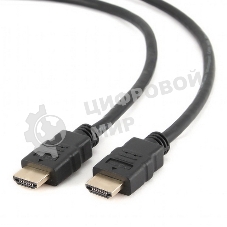 Кабель Cablexpert HDMI CC-HDMI4-10, 19M/19M, v2.0, медь, позол.разъемы, экран, 3м, черный, пакет