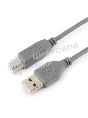 Кабель USB2.0 Pro Cablexpert CCP-USB2-AMBM-6G, AM/BM, 1.8м, экран, серый