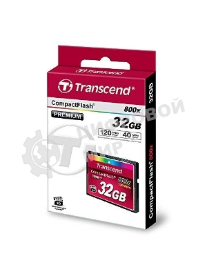 Флеш карта CF 32Gb Transcend, 800X