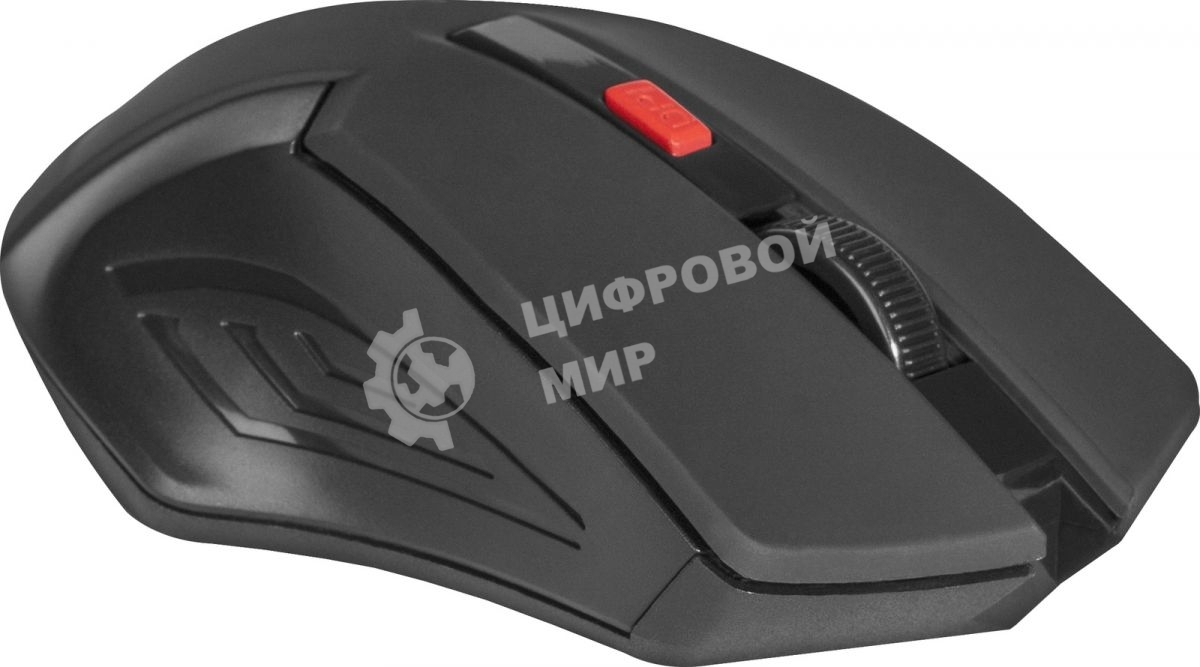 Мышь беспроводная Defender Accura MM-275 красный, 1600 dpi, радиоканал, USB, кнопки - 6