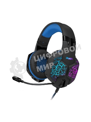 Гарнитура Sven AP-U980MV синий-чёрный, проводная, USB