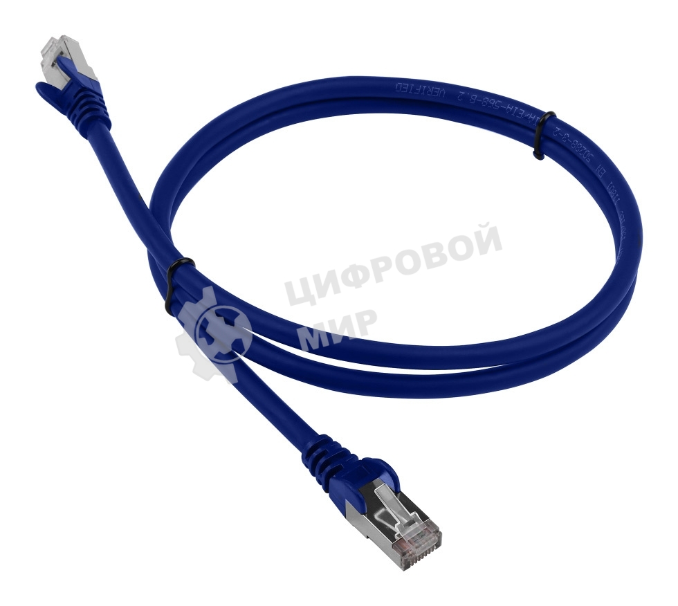 Патч-корд LANMASTER LSZH FTP cat.6, 0.5 м, синий