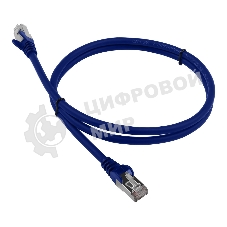 Патч-корд LANMASTER LSZH FTP cat.6, 0.5 м, синий