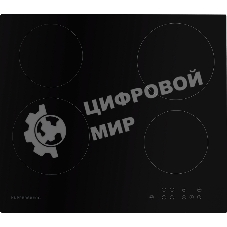 Электрическая варочная панель Kuppersberg ECO 601/ширина 60 см, 4 зоны ускоренного нагрева HI-Light, сенсорное управление, 5 цифровых дисплев, 9 уровней мощности, автоотключение, защита от детей, индикаторы остаточного тепла, Таймер, Stop & Go, черный, пр