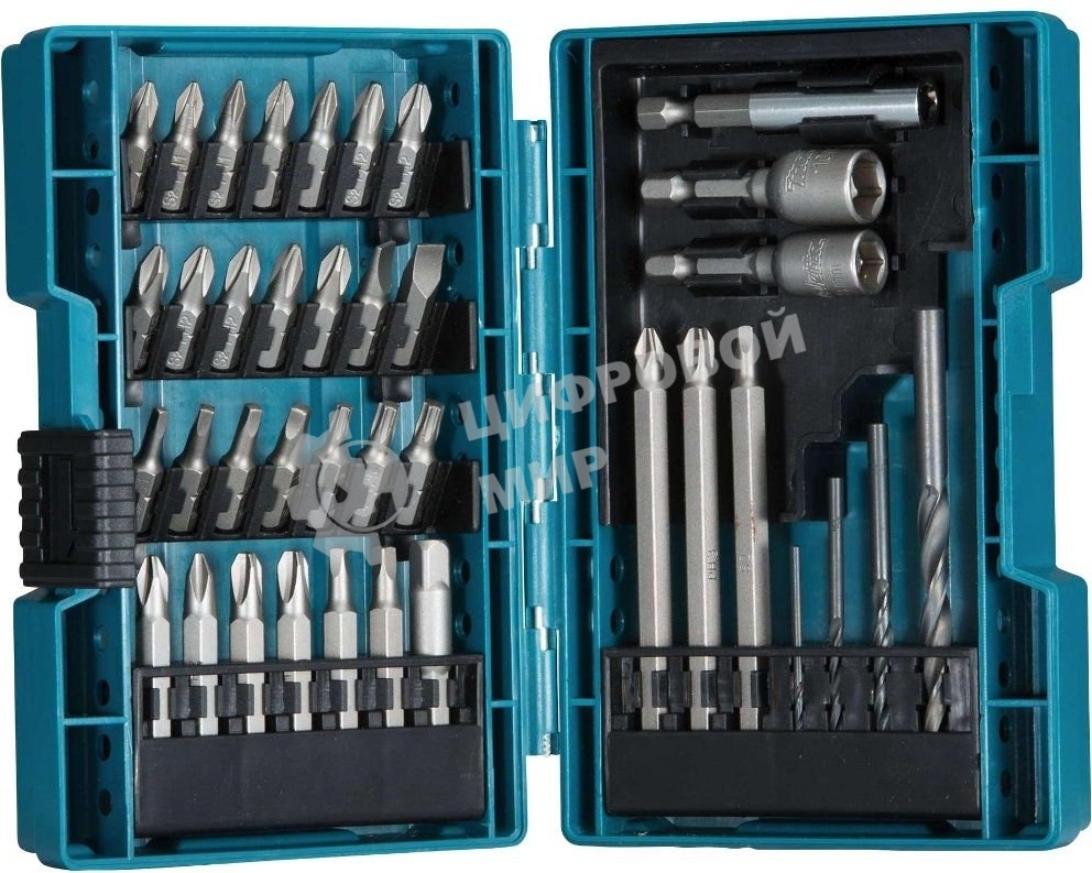 Набор оснастки Makita B-54106 по дереву/металлу (38пред.) для шуруповертов/дрелей