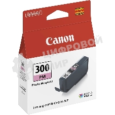 Картридж струйный Canon PFI-300 PM EUR/OCN пурпурный (magenta) (530 стр.) для Canon imagePROGRAF PRO-300