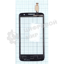 Сенсорное стекло (тачскрин) для Alcatel One Touch M'Pop 5020D черное