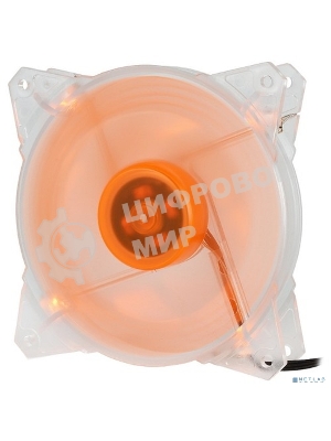 Вентилятор для корпуса Crown CMCF-12025S-1213 прозрачный/оранжевый, 120 мм, 1650 об/мин, 28 дБ, 3 pin