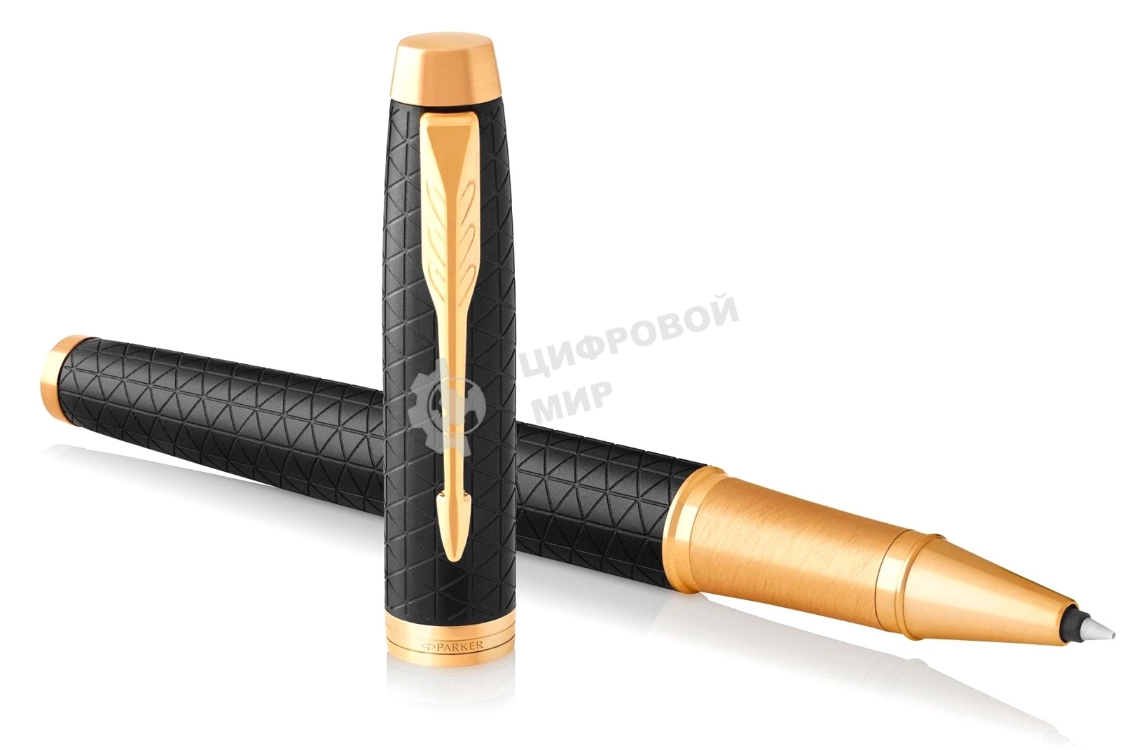 Ручка роллер Parker IM Premium T323 (CW1931660) Black GT, F, черные чернила, подарочная коробка