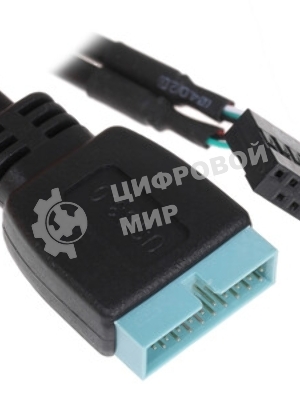 Кабель Cablexpert Внутренний USB2 - USB3 кабель, 9pin/19pin, 0.3m (CC-U3U2-01)