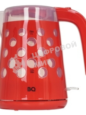 Электрочайник BQ KT1713P красный, 1.7 л, 2200 Вт, скрытый нагревательный элемент