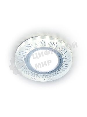 Встраиваемый точечный светильник S217 CL/FR прозрачный/матовый GU5.3+3W(LED WHITE) D90*25