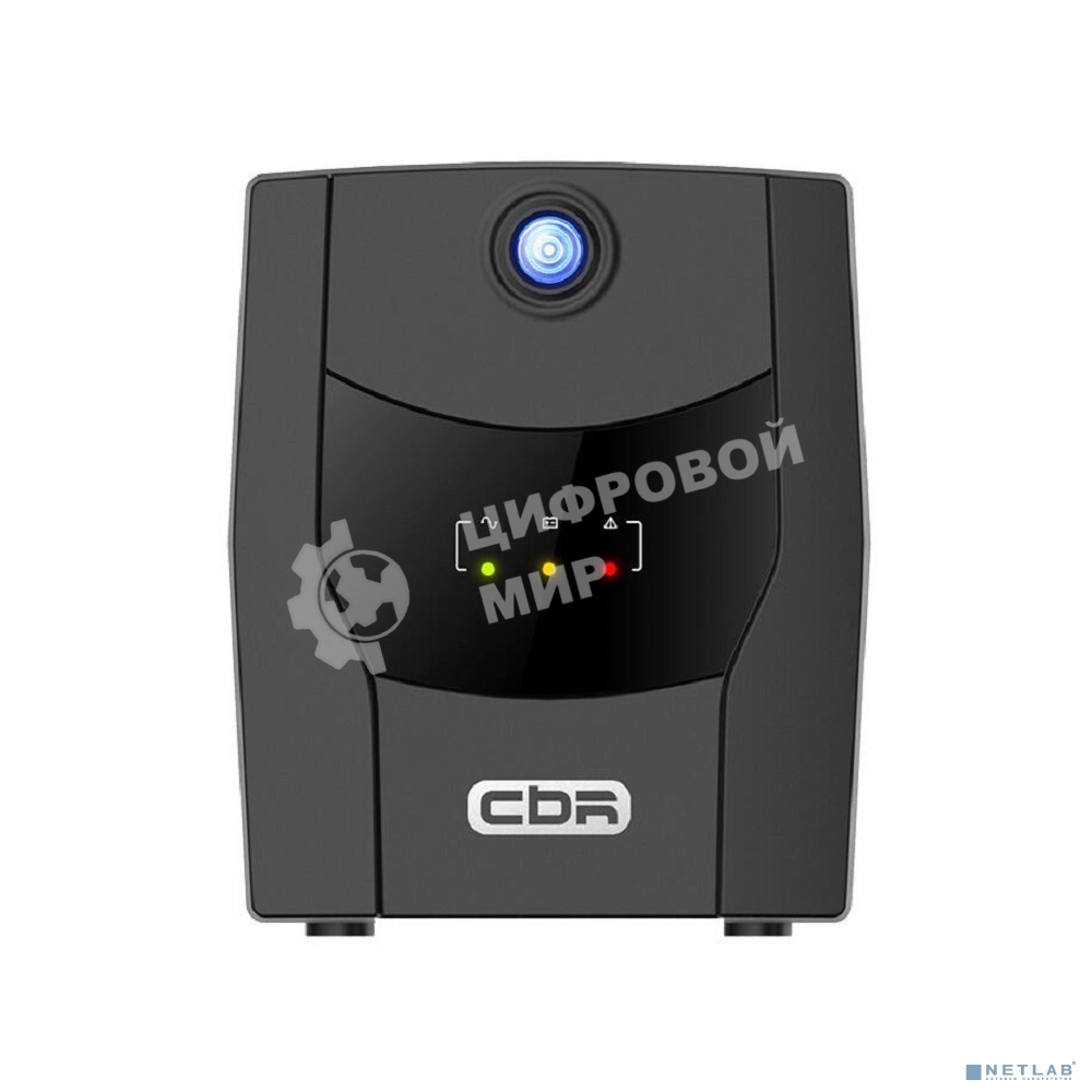 Башенный линейно-интерактивный ИБП CBR [QTM-1500T-6I-LCUC] Line Interactive  1500VA/900W 9Ah12V 4 x Shuko, HID-USB, RJ45/11