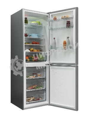 Холодильник Candy CCRN 6180S серебро двухкамерный 227/106л морозилка снизу, No Frost