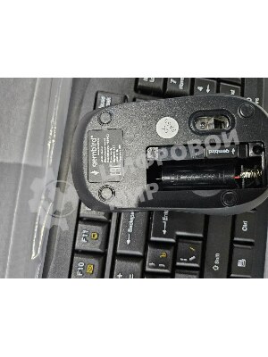 (Из ремонта, рабочий, гарантия 7 дней) Комплект клавиатура+мышь Gembird KBS-8002 беспроводной, USB, 1000 DPI, чёрный