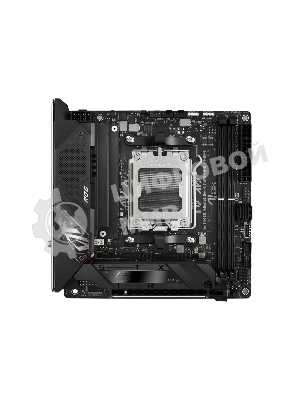 Материнская плата ASUS ROG STRIX B650E-I GAMING WIFI, AM5, AMD B650, 2xDDR5, 2xSATA, 2xM.2, 1xPCIe 5.0 x16, 1xHDMI, 1x 2.5Gb LAN, 4xUSB-A 3.2 Gen 2, 1xUSB-A 3.2 Gen 1, 1xUSB-C 3.2 Gen 2x2, 3x3.5 мм, 7.1, Mini-ITX