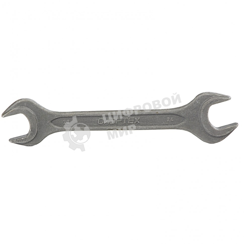 Ключ рожковый Сибртех, 22 х 24 мм, CrV, фосфатированный, ГОСТ 2839