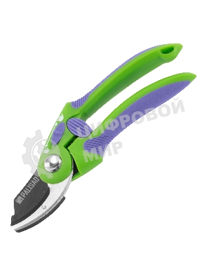 Секатор с наковальней Palisad 215 мм, регулировка захвата, двухкомпонентные рукоятки
