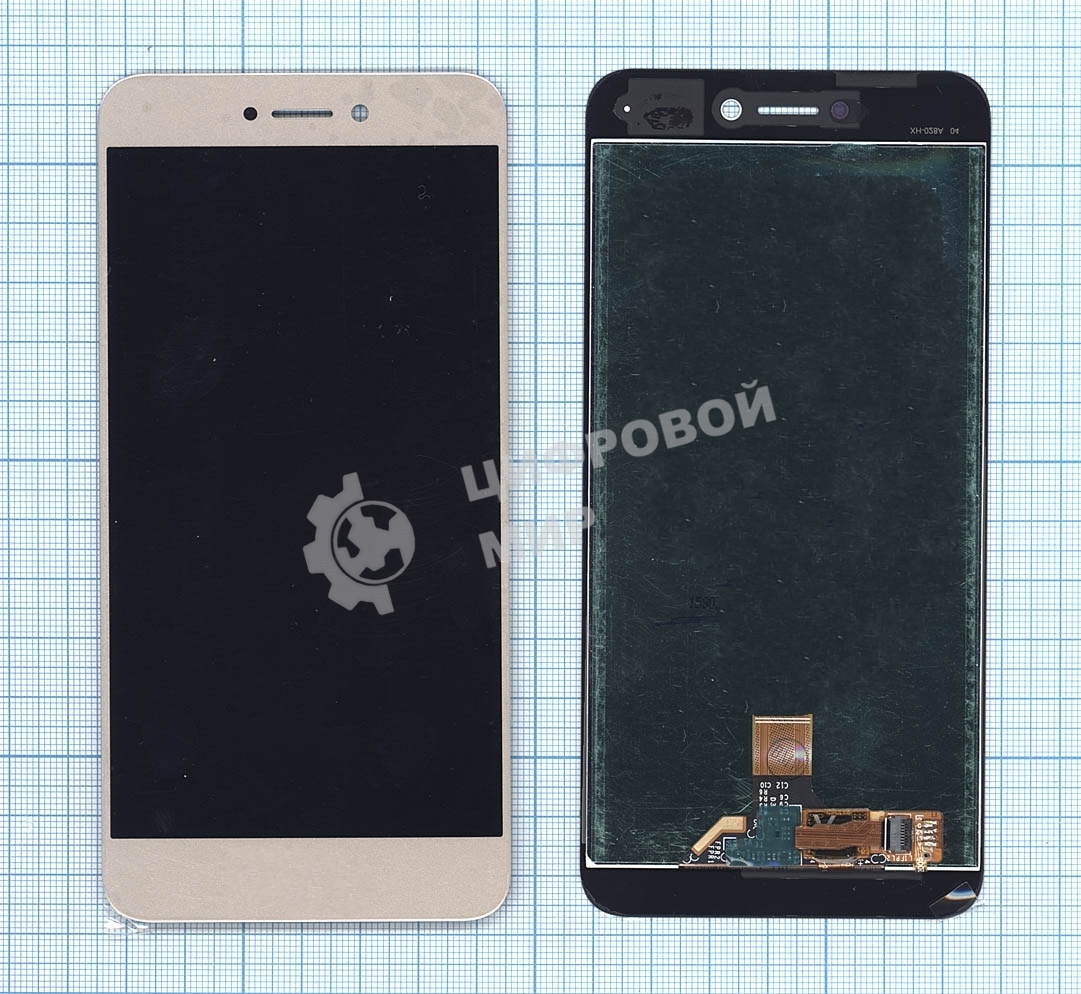 Дисплей для Huawei Honor 8 Lite золотистый