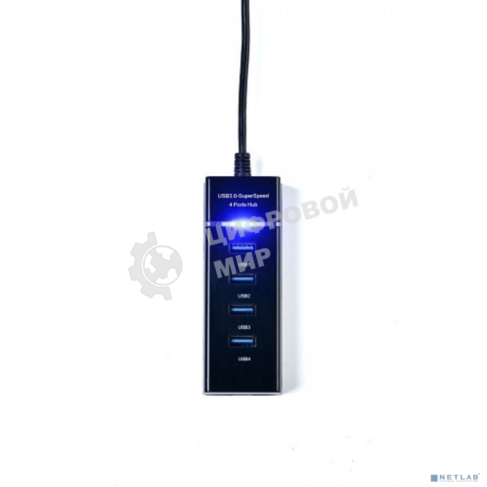 Разветвитель USB KS-is KS-728 4 порт. черный