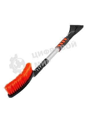 Щетка-сметка для снега со скребком телескопическая, 725 - 1005 ммStels