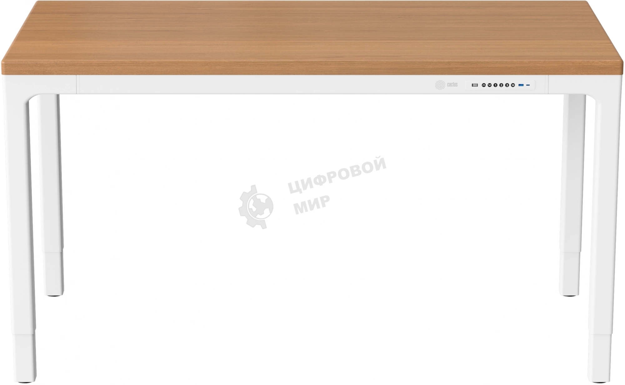 Стол компьютерный Cactus CS-ET-WWD столешница МДФ, белый дуб молочный каркас белый