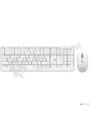 Комплект клавиатура+мышь Acer OCC401 беспроводной, USB, 1600 DPI, белый