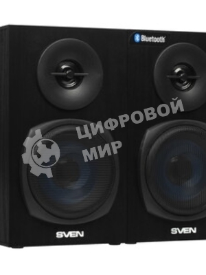 Акустическая система 2.0 SVEN SPS-576 черные (2x4W, Bluetooth, дерево)