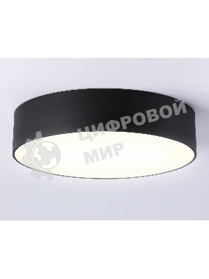 Потолочный светодиодный светильник Ambrella light FV5525 BK черный LED 35W 3000K D300*58 (Без ПДУ)