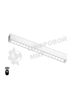 Управляемый светодиодный светильник для шинопровода Magnetic Ambrella light GL1311 WH белый IP20 15W 3000K-6400K 220V 24° 342*25*42 (Без ПДУ)