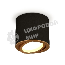 Светильник Ambrella Light XS7402003 SBK/PYG черный песок/золото желтое полированное MR16 GU5.3 (C7402, N7004)