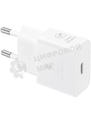 Сетевое зарядное устройство Samsung EP-T2510 25W Type-C белый + cable
