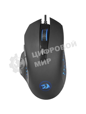 Мышь проводная Redragon Gainer черный, 3200 dpi, USB, кнопки - 6