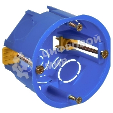 Коробка установочная С3 d68х45 для полых стен (с саморезами и пластик. лапками) IEK UKG10-068-045-000-P-UO