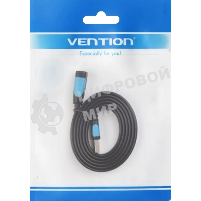 Кабель-удлинитель Vention USB 3.0 AM/AF - 3 м плоский VAS-A13-B300