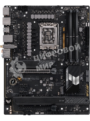 Материнская плата ASUS TUF GAMING H770-PRO WIFI, LGA 1700, Intel H770, 4xDDR5, 4xSATA, 4xM.2, 1xPCIe 5.0 x16, 1xPCIe 4.0 x4, 2xUSB-A 3.2 Gen 2, 4xUSB-A 3.2 Gen 1, 1xUSB-C 3.2 Gen 2x2, 1x2.5Gb LAN, 5x3.5 мм, 7.1, Standard-ATX