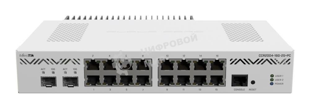 Маршрутизатор Mikrotik CCR2004-16G-2S+PC
