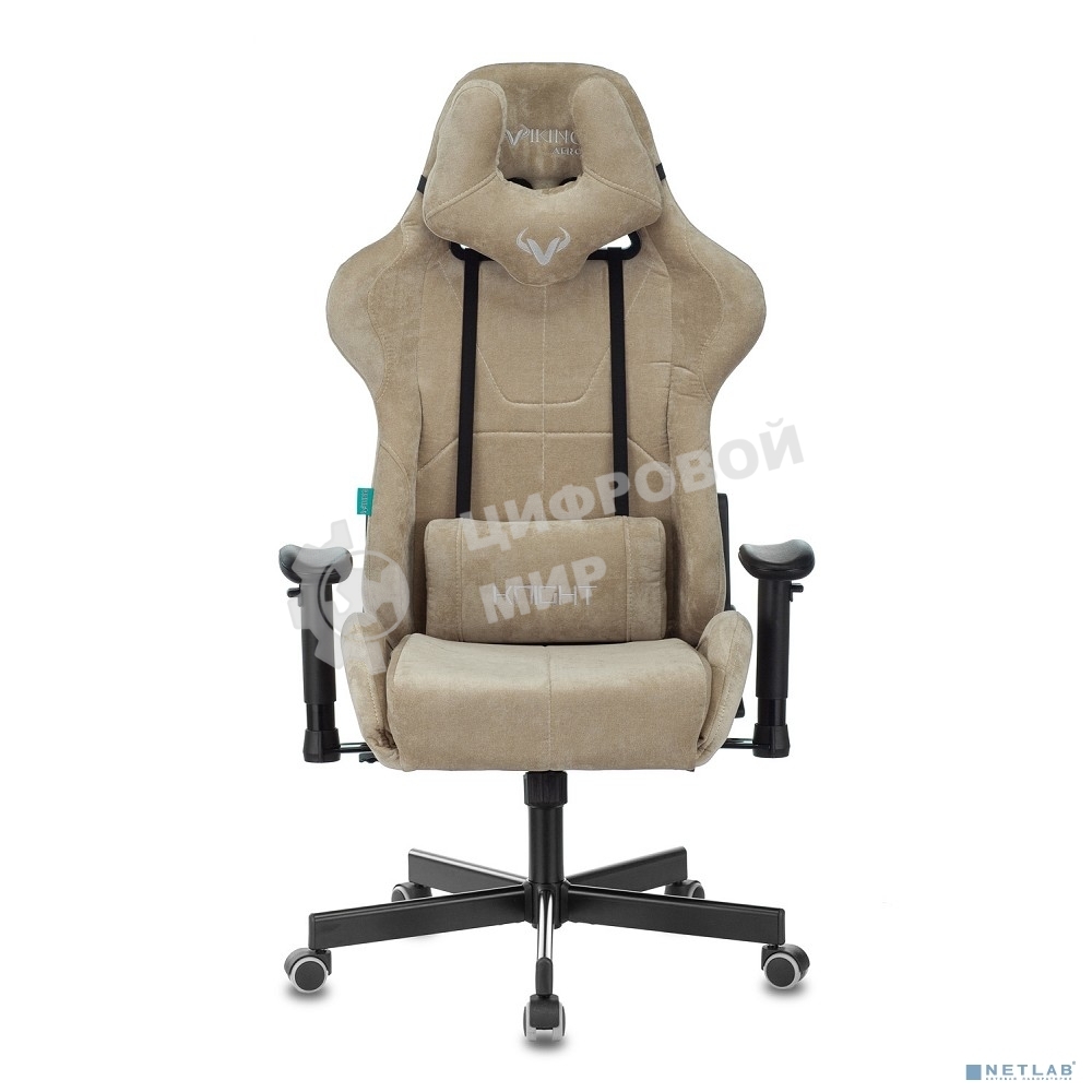Кресло игровое Бюрократ VIKING KNIGHT LT21 FABRIC песочный крестовина металл/пластик