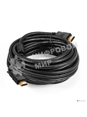 Кабель HDMI ExeGate EX-CC-HDMI2-7.5F (19M/19M, v2.0, 7,5м, 4K UHD, Ethernet, ферритовые кольца, позолоченные контакты)