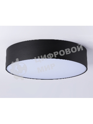 Потолочный светодиодный светильник Ambrella light FV5525 BK черный LED 35W 3000K D300*58 (Без ПДУ)