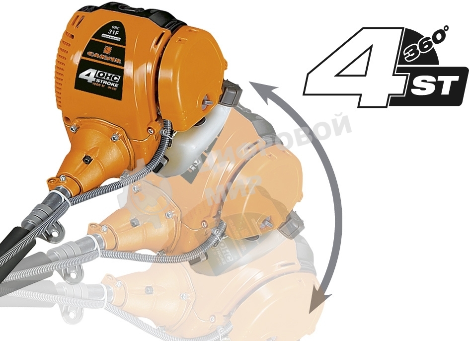 Мотокоса CARVER GBC-31F 4-хтактн. ранец диск40зуб. easy-head леска2,4мм