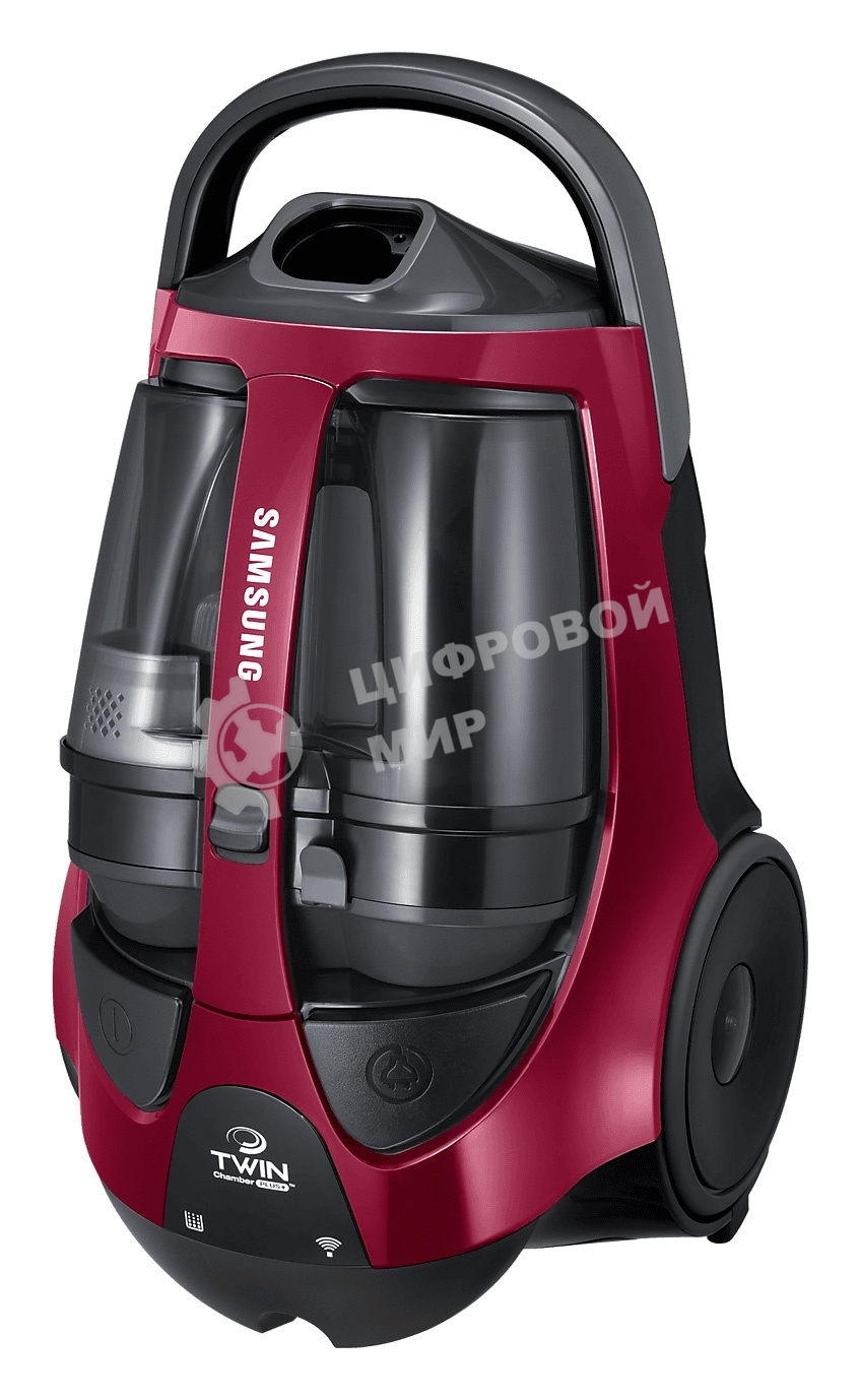 Пылесос Samsung VCC885FH3P красный, 430/2200 Вт, уборка сухая, пылесборник двойная камера 2л