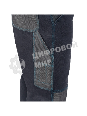 Брюки профессиональные рабочие, 97% хлопок 3% спандекс, XXL Gross