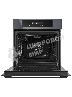 Шкаф духовой электрический Maunfeld AEOD60103G1, 60л, дверца с 3 стеклами, графит