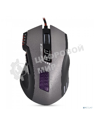 Мышь проводная Crown Gaming CMXG-711 черный, 4000 dpi, USB, кнопки - 8