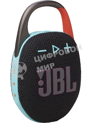 Колонка портативная JBL Clip 5 черный/оранжевый 7W Mono BT 10м 1400mAh